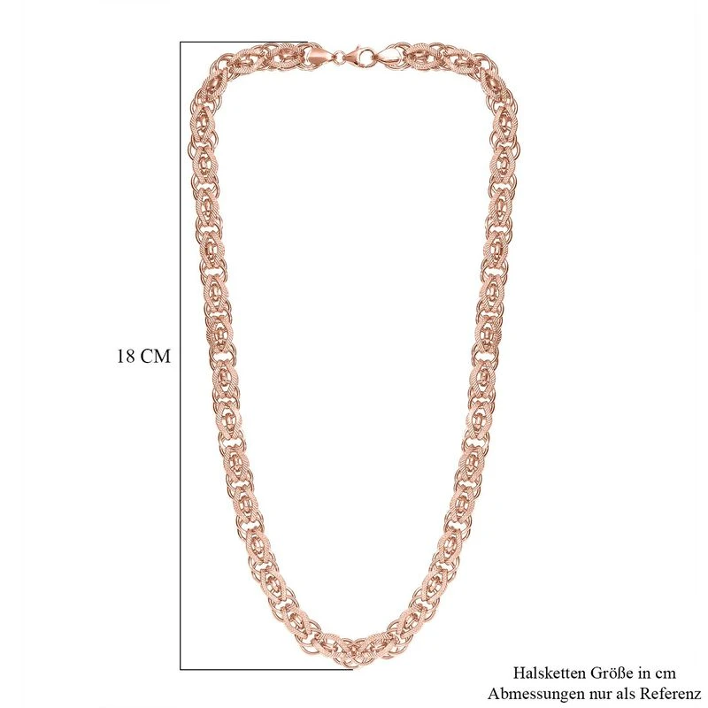 Designer Inspirierte 925 Silber Roségold Vermeil Halskette, Ca. 45 Cm Ca. 38,00g 7 Designer Inspirierte 925 Silber Roségold Vermeil Halskette, Ca. 45 Cm Ca. 38,00g – Bild 5