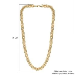 Designer Inspirierte 925 Silber Gelbgold Vermeil Halskette, Ca. 45 Cm Ca. 38,00g -Schmuck Shoplc 7569069 4