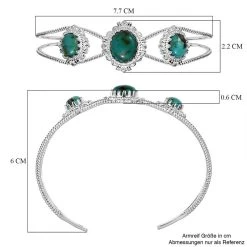 Sierra Nevada Türkis Armreif Ca. 19 Cm 925 Silber Ca. 8.89 Ct -Schmuck Shoplc 7569690 5
