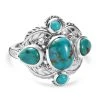 Sierra Nevada Türkis Ringe 925 Silber Platiniert (Größe 18.00) Ca. 3.97 Ct 1 Sierra Nevada Türkis Ringe 925 Silber Platiniert (Größe 18.00) Ca. 3.97 Ct -Schmuck Shoplc 7569702