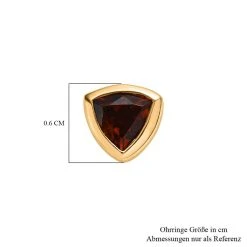 AA Madeira Citrin Ohrringe 925 Silber Vergoldet Ca. 0.79 Ct -Schmuck Shoplc 7570942 4