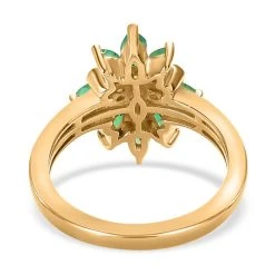 Kagem Sambischer Smaragd Ring, 925 Silber Vergoldet (Größe 18.00) Ca. 0.83 Ct 14 Kagem Sambischer Smaragd Ring, 925 Silber Vergoldet (Größe 18.00) Ca. 0.83 Ct -Schmuck Shoplc 7571151 5