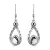 Weißer Büffel, Schwarzer Spinell Ohrringe 925 Silber Platiniert Ca. 1.58 Ct 2 Weißer Büffel, Schwarzer Spinell Ohrringe 925 Silber Platiniert Ca. 1.58 Ct -Schmuck Shoplc 7571418
