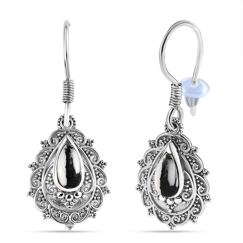 Weißer Büffel Ohrringe 925 Silber Platiniert Ca. 1.48 Ct 6 Weißer Büffel Ohrringe 925 Silber Platiniert Ca. 1.48 Ct – Bild 4