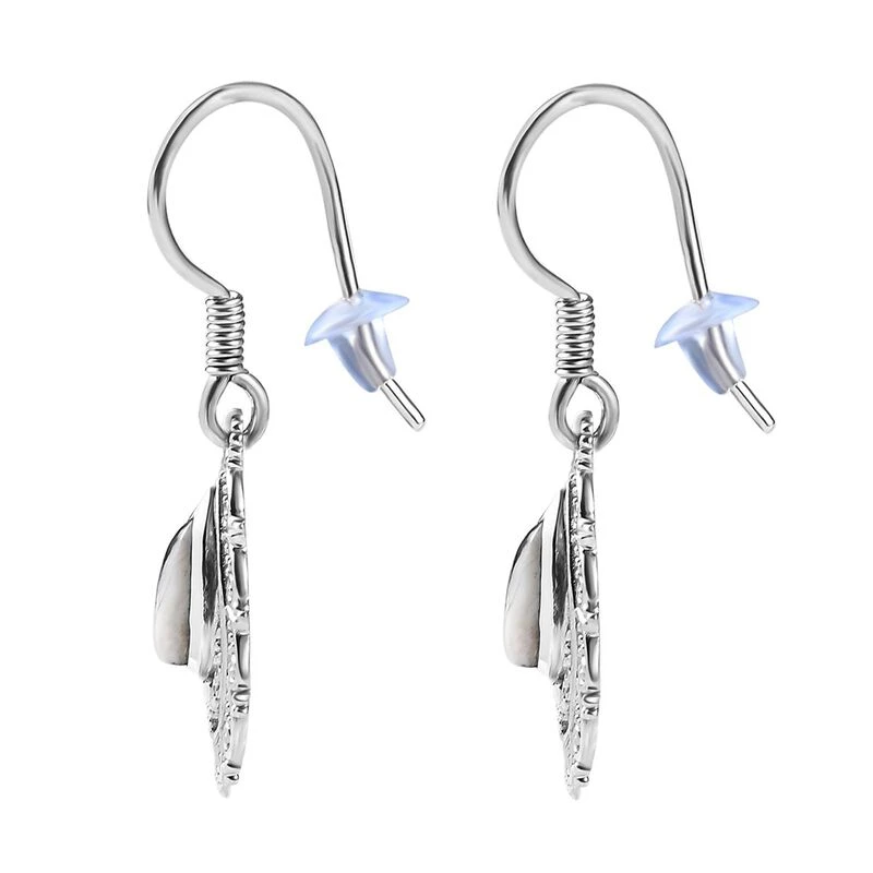 Weißer Büffel Ohrringe 925 Silber Platiniert Ca. 1.48 Ct 7 Weißer Büffel Ohrringe 925 Silber Platiniert Ca. 1.48 Ct – Bild 5