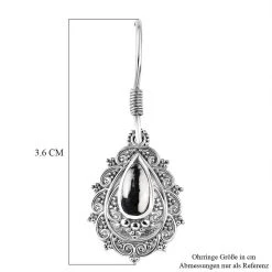 Weißer Büffel Ohrringe 925 Silber Platiniert Ca. 1.48 Ct 13 Weißer Büffel Ohrringe 925 Silber Platiniert Ca. 1.48 Ct -Schmuck Shoplc 7571510 5