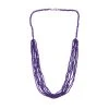 Afrikanischer Amethyst Mehrsträngige Halskette, Ca. 50 Cm 925 Silber Ca. 100.00 Ct -Schmuck Shoplc 7571974