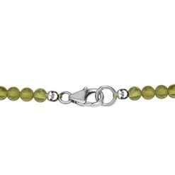 Natürliche Peridot Mehrsträngige Halskette, Ca. 50 Cm, 925 Silber Ca. 100.00 Ct -Schmuck Shoplc 7571984 4