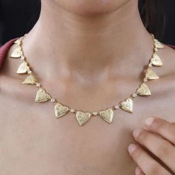 Moissanit Halskette Ca. 50 Cm 925 Silber Gelbgold Vermeil Ca. 2.58 Ct -Schmuck Shoplc 7572739 2