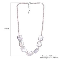 Perle, Süßwasser Perle Halskette Ca. 50 Cm 925 Silber -Schmuck Shoplc 7573426 4