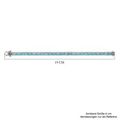 Amerikanischer, Natürlicher Sleeping Beauty Türkis Und Weißer Zirkon Armband, Ca. 18 Cm 925 Silber Platiniert Ca. 11.43 Ct -Schmuck Shoplc 7574836 4