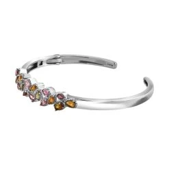 Natürlicher Mehrfarbiger Turmalin-Armreif, Ca. 19 Cm, Ca. 2.84 Ct -Schmuck Shoplc 7578110 3