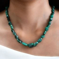 Socoto Smaragd Halskette Ca. 45 Cm 925 Silber Ca. 150.00 Ct 10 Socoto Smaragd Halskette Ca. 45 Cm 925 Silber Ca. 150.00 Ct -Schmuck Shoplc 7583673 2