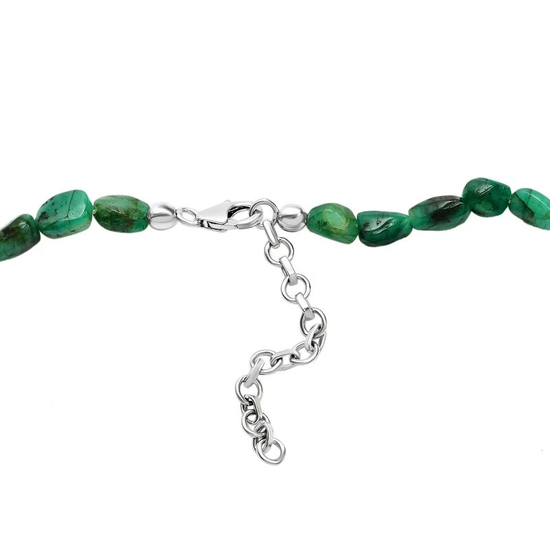 Socoto Smaragd Halskette Ca. 45 Cm 925 Silber Ca. 150.00 Ct 7 Socoto Smaragd Halskette Ca. 45 Cm 925 Silber Ca. 150.00 Ct – Bild 5