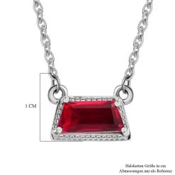 Magenta Rosa Quarz Triplette Halskette Ca. 45 Cm 925 Silber Platiniert Ca. 1.14 Ct -Schmuck Shoplc 7590960 5