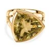 AAA Ouro Verde-Quarz Ringe 925 Silber Vergoldet (Größe 20.00) Ca. 11.39 Ct -Schmuck Shoplc 7595076