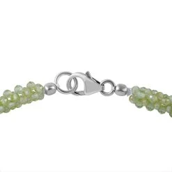 Natürliche Peridot-Halskette, Ca. 50 Cm, 925 Silber Rhodiniert, Ca. 90.00 Ct -Schmuck Shoplc 7598871 2