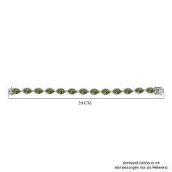 Peridot Armband Ca. 19 Cm 925 Silber Rhodiniert Ca. 12.30 Ct 9 Peridot Armband Ca. 19 Cm 925 Silber Rhodiniert Ca. 12.30 Ct -Schmuck Shoplc 7598972 3