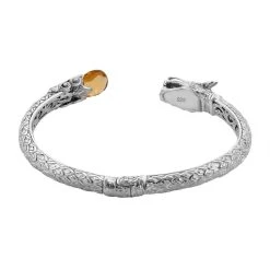 Royal Bali Kollektion - Citrin Armreif Ca. 19 Cm 925 Silber Ca. 7.00 Ct -Schmuck Shoplc 7612636 2