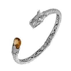 Royal Bali Kollektion - Citrin Armreif Ca. 19 Cm 925 Silber Ca. 7.00 Ct -Schmuck Shoplc 7612636 3