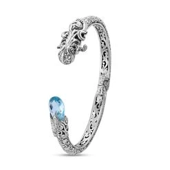 Royal Bali Kollektion - Blau Topas Armreif Ca. 19 Cm 925 Silber Ca. 7.00 Ct 9 Royal Bali Kollektion - Blau Topas Armreif Ca. 19 Cm 925 Silber Ca. 7.00 Ct -Schmuck Shoplc 7612639 2