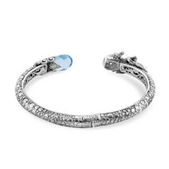 Royal Bali Kollektion - Blau Topas Armreif Ca. 19 Cm 925 Silber Ca. 7.00 Ct 10 Royal Bali Kollektion - Blau Topas Armreif Ca. 19 Cm 925 Silber Ca. 7.00 Ct -Schmuck Shoplc 7612639 3