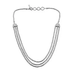 Royal Bali Kollektion - 925 Silber, Padian Halskette Ca. 45 Cm Ca. 55,95g