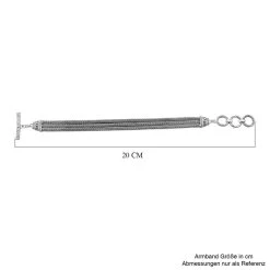 Royal Bali Kollektion - 925 Silber, Tulang Naga Armband Ca. 19 Cm Ca. 25,30g -Schmuck Shoplc 7614627 4