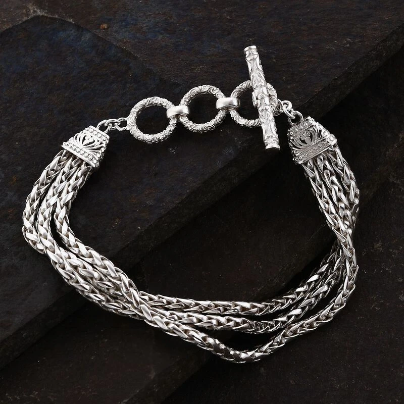 Royal Bali Kollektion - 925 Silber, Padian Armband Ca. 19 Cm Ca. 25,45g 4 Royal Bali Kollektion - 925 Silber, Padian Armband Ca. 19 Cm Ca. 25,45g – Bild 2