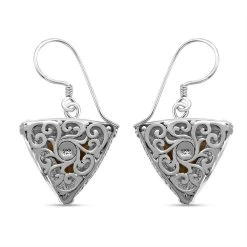 Royal Bali Kollektion - Citrin Ohrringe 925 Silber Ca. 9.62 Ct -Schmuck Shoplc 7614706 3