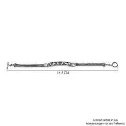 Royal Bali Kollektion - 925 Silber Schmetterling Armband Ca. 18.5 Cm Ca. 13,90g -Schmuck Shoplc 7620426 5