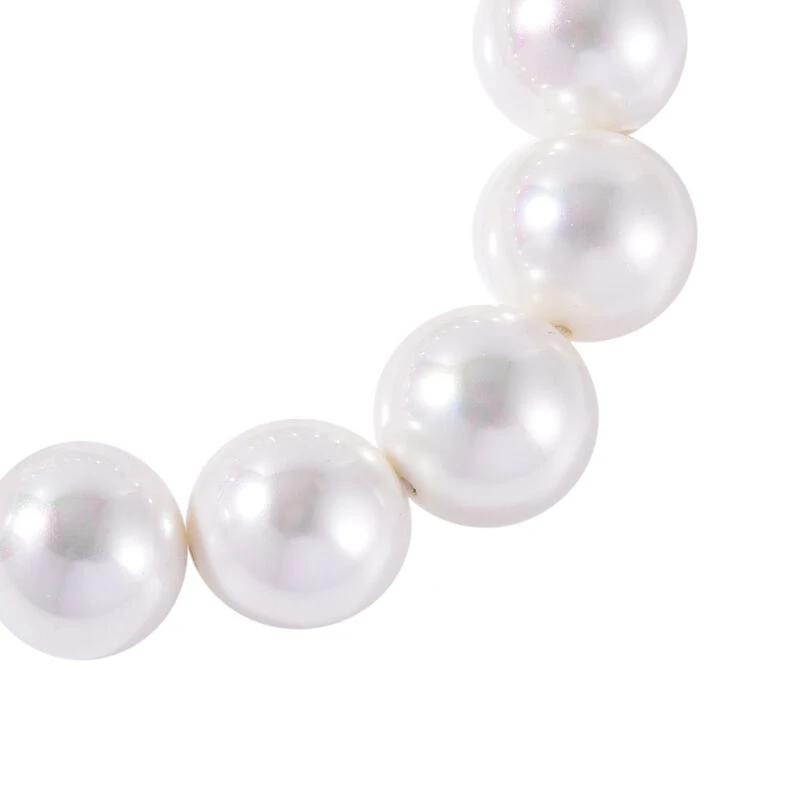 Weiße Muschelkernperle Armband, 18 Cm 5 Weiße Muschelkernperle Armband, 18 Cm – Bild 3