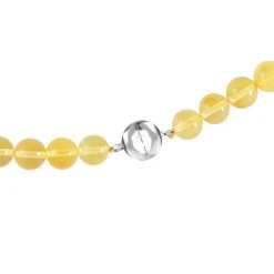 Baltischer Bernstein Halskette, Ca. 50 Cm 925 Silber Rhodiniert Ca. 60.30 Ct -Schmuck Shoplc 7688094 4