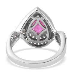 Premium Ilakaka Rosa Saphir Und Zirkon Ring 925 Silber Platiniert (Größe 16.00)(Fissure Gefüllt) Ca. 2,21 Ct -Schmuck Shoplc 7785555 5