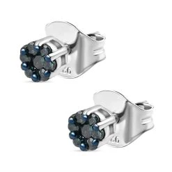 Blauer Diamant Ohrstecker 925 Silber Platiniert Ca. 0,15 Ct 11 Blauer Diamant Ohrstecker 925 Silber Platiniert Ca. 0,15 Ct -Schmuck Shoplc 8374744 3