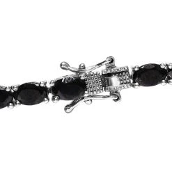 Elite Shungit Halskette Ca. 45 Cm 925 Silber Platiniert Ca. 20,31 Ct -Schmuck Shoplc 8717987 4