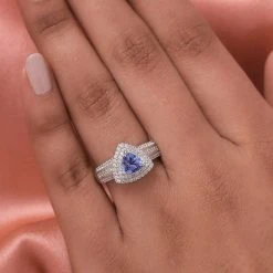 Tansanit Und Zirkon-Ring, 925 Silber Platiniert (Größe 20.00) Ca. 1.42 Ct 11 Tansanit Und Zirkon-Ring, 925 Silber Platiniert (Größe 20.00) Ca. 1.42 Ct -Schmuck Shoplc 8728514 2