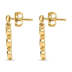 Natürliche Chromdiopsid-Ohrringe, 925 Silber Vergoldet Ca. 1.03 Ct -Schmuck Shoplc 8846691 4