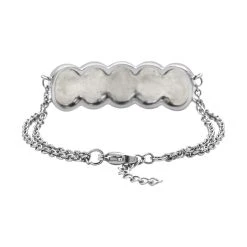 Künstliches, Weißes Opal Und Kristall-Armband, Ca. 18+2.5 Cm, Silberfarben, Ca. 7.00 Ct -Schmuck Shoplc 8860046 3