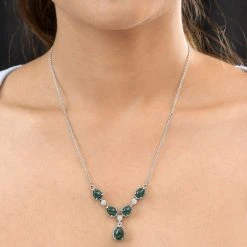 Grünes Aventurin-Collier, Ca. 45 Cm, Edelstahl Ca. 8.76 Ct 10 Grünes Aventurin-Collier, Ca. 45 Cm, Edelstahl Ca. 8.76 Ct -Schmuck Shoplc 8862446 2