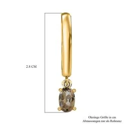 AAA Turkizit Ohrringe, 925 Silber Gelbgold Vermeil Ca. 0.88 Ct -Schmuck Shoplc 8865507 4