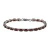 Rotes Granat-Armband, Ca. 19 Cm, Edelstahl, Ca. 13.50 Ct -Schmuck Shoplc 8895009