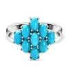 Amerikanischer, Natürlicher Sleeping Beauty Türkis-Ring, 925 Silber Platiniert (Größe 16.00) Ca. 2.05 Ct 1 Amerikanischer, Natürlicher Sleeping Beauty Türkis-Ring, 925 Silber Platiniert (Größe 16.00) Ca. 2.05 Ct -Schmuck Shoplc 8914189