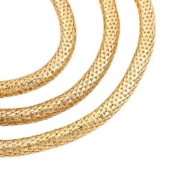 Kristall Schlangen Halskette, Ca. 129.5 Cm, Goldfarben -Schmuck Shoplc 8933698 4