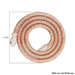 Kristall Schlangen Halskette, Ca. 129.5 Cm, Roséfarben -Schmuck Shoplc 8933699 5