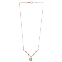 AA Martha Rocha Kunzit Und Weiße Zirkon-Halskette, Ca. 45 Cm, 925 Silber Roségold Vermeil Ca. 2.64 Ct -Schmuck Shoplc 8941543 4