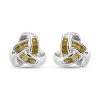Gelbe Diamant-Ohrstecker, 925 Silber Platiniert Ca. 0.15 Ct 1 Gelbe Diamant-Ohrstecker, 925 Silber Platiniert Ca. 0.15 Ct -Schmuck Shoplc 8952359