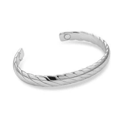 Armreif Mit Magneten, Silberfarben, Ca. 18.5 Cm -Schmuck Shoplc 8962391 4