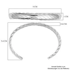 Armreif Mit Magneten, Silberfarben, Ca. 18.5 Cm -Schmuck Shoplc 8962391 6