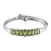 Natürliches Peridot-Armreif, 19 Cm, Edelstahl Ca. 6.49 Ct -Schmuck Shoplc 9032717
